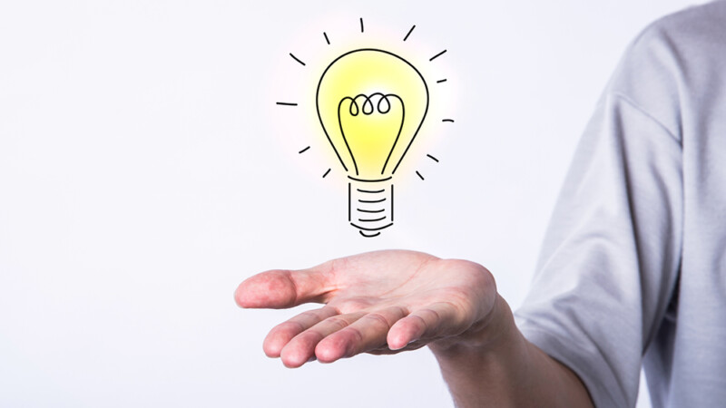 アイデアがひらめいたイメージの写真