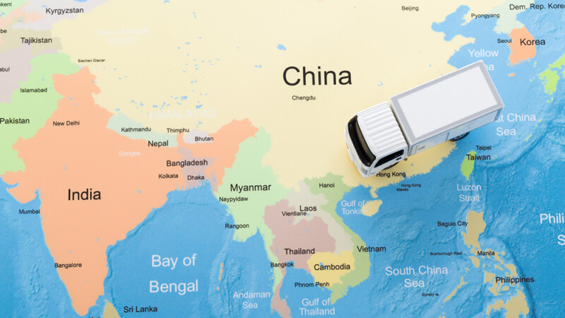 中国の地図