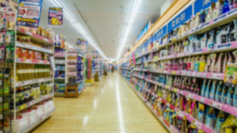 ドラッグストアの店内の写真