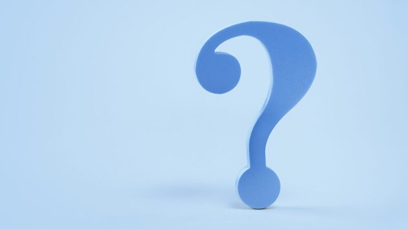 ？マークの写真